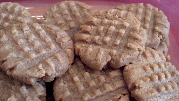 Homemade peanut butter cookies for cats